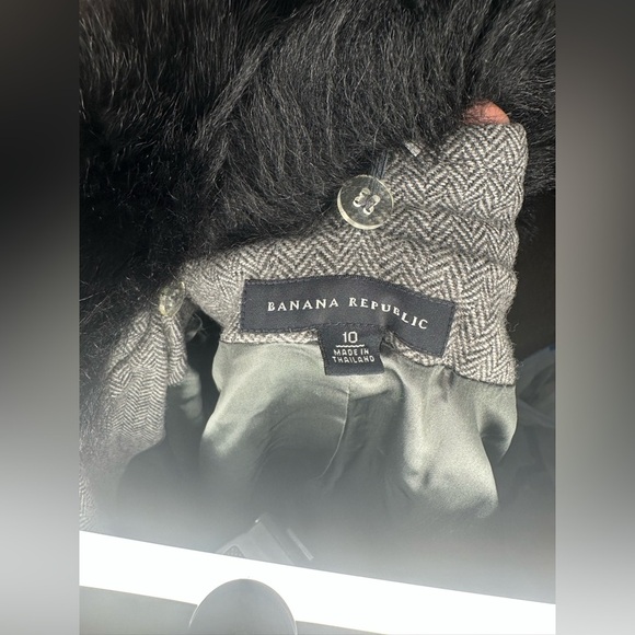 Banana Republic Gray and Black blazer with skirt size 10 - Picture 7 of 11